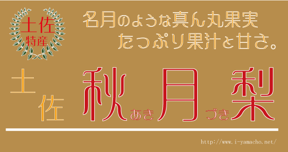 じゅわりと甘い、土佐秋月