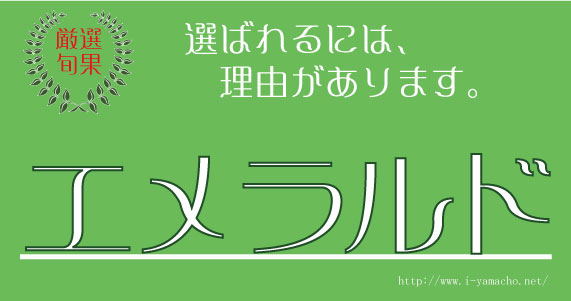 選ばれるエメラルドメロン